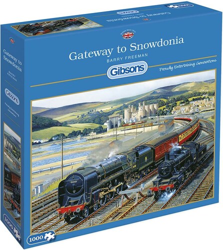Gibsons Casse-tête 1000 Locomotive à vapeur à Snowdonia, train (Gateway to Snowdonia) 5012269009163