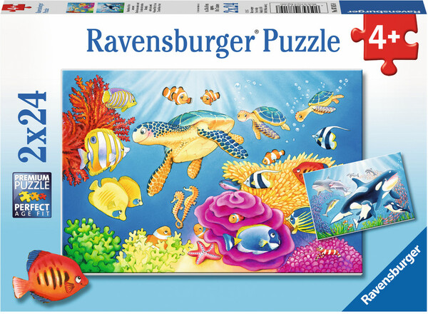 Ravensburger Casse-tête 24x2 Monde sous-marin coloré 4005556078158