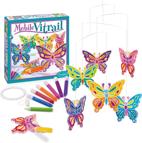 Mobile vitrail Mobile vitrail - papillons (fr) 3373910002431