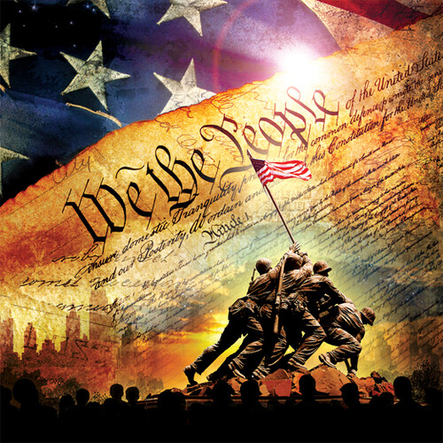 SunsOut Casse-tête 1000 La Constitution des États-Unis et l'élévation du drapeau sur Iwo Jima (The Constitution) SunsOut 51793 796780517936