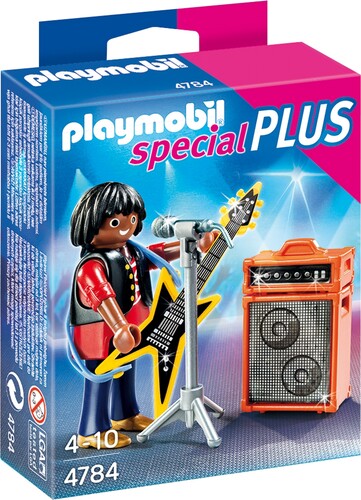 Playmobil Playmobil 4784 Chanteur de rock avec guitare (juil 2015) 4008789047847