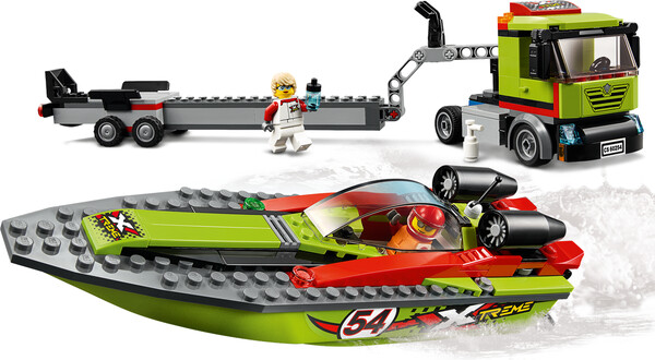 LEGO LEGO 60254 Le transport du bateau de course 673419319225
