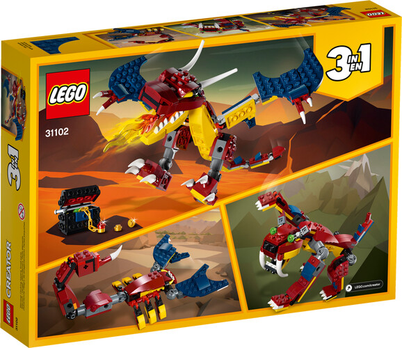 LEGO LEGO 31102 Le dragon de feu 673419317757