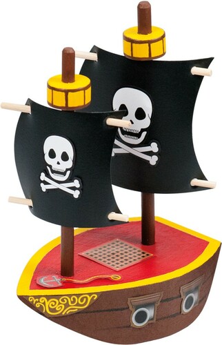 Galt Toys Bâtir et décorer bateau de pirate en bois 5011979566140