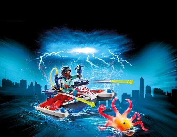 Playmobil Playmobil 9387 SOS Fantômes Zeddemore avec scooter des mers (Ghostbusters) 4008789093875