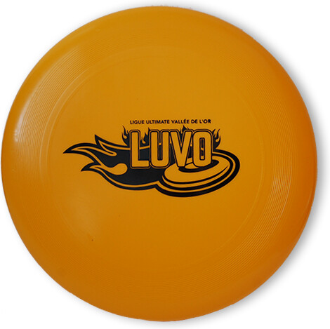 Ligue Ultimate Vallée-de-l'Or (LUVO) Disque Ultimate 175g orange logo LUVO noir 
