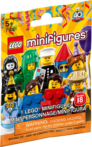 LEGO LEGO 71021 Mini figurine série 18 La fête sachet surprise (varié) 673419281126