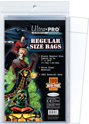 Ultra PRO Comic pochette regular 7-1/8" x 10-3/8" 100ct 074427819798
