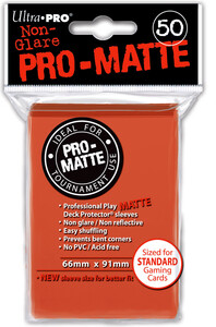 Ultra PRO Protecteurs de cartes Standard PRO-Matte pèche 66x91mm 50ct 074427841539