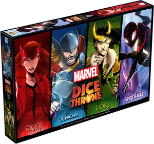Lucky Duck Games Dice Throne (fr) Marvel - Scarlet Witch vs Thor vs Loki vs Spider-Man (fr) 691835194035