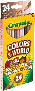 Crayola Crayons de couleur en bois 24 Colors of the World 063652415400