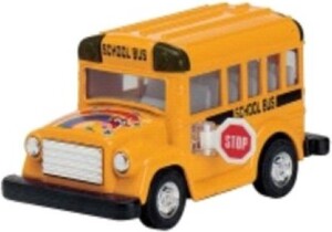 Autobus scolaire en métal à rétro-friction 4" 809519170040
