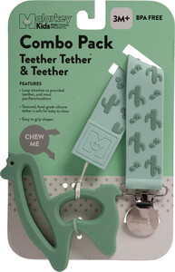 Malarkey Teether Tether + Teether COMBO - Cactus Clip + Llama 628065000089