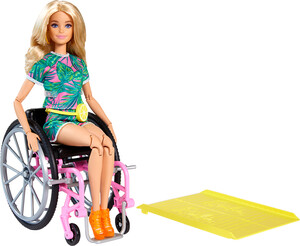 Mattel Barbie Fashionista - Pourpée en Fauteuil roulant 887961900439