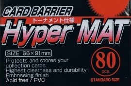 KMC Sleeves Protecteurs de cartes Standard Hyper MAT argent 66x91mm 80ct 4521086001683