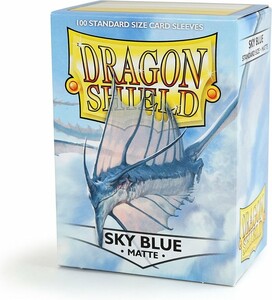 Dragon Shield Protecteurs de cartes mtg Dragon Shield Matte Sky Blue (bleu ciel) 67x91mm 100ct 5706569110192