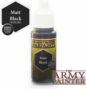 The Army Painter Warpaints Matt Black, 18ml/0.6 Oz 5713799110106