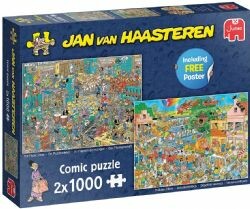 Jumbo Casse-tête 1000x2 Jan van Haasteren - Music Shop & Holiday Jitters 8710126200490