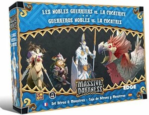 CMON Massive darkness (fr) Ext nobles guerriers vs cockatrice 8435407619128