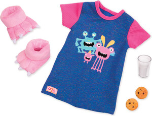 Poupées Our Generation Ensemble OG - pyjama monstre (Snuggle Monster) pour poupée de 46 cm 062243352278