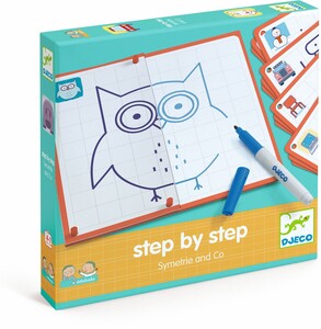 Djeco Eduludo dessin Step by Step Symétrie et cie (fr/en) apprendre à dessiner étape par étape 3070900083257