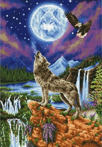 Diamond Dotz Broderie Diamant - Loup mystique (Mystic Wolf) (Diamond Painting, peinture diamant) 4897073249261