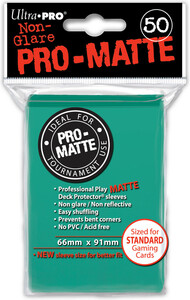 Ultra PRO Protecteurs de cartes Standard PRO-Matte turquoise 66x91mm 50ct 074427841515