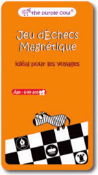 Purple Cow Jeu d'échecs magnétique format voyage (fr) 57359887349