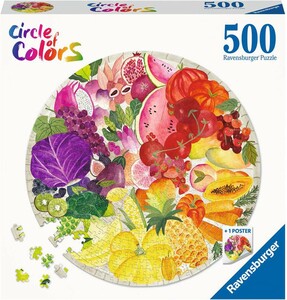 Ravensburger Casse-tête 500 cercle de couleurs - Fruits & légumes 4005556171699