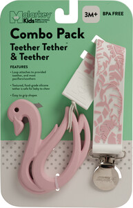 Malarkey Teether Tether + Teether COMBO - Feather + Swan 628065000065