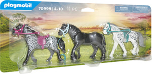 Playmobil Playmobil 70999 3 chevaux : Frison, Knabstrupper et Andalou 4008789709998