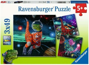 Ravensburger Casse-tête 49x3 Dinosaures dans l'espace 4005556051274