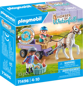 Playmobil Playmobil 71496 Enfants avec caleche et poney 4008789714961