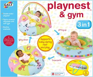 Galt Toys Playnest coussin gonflable matelassé d'activités et gym 3 en 1 (beigne/tube) 5011979578532