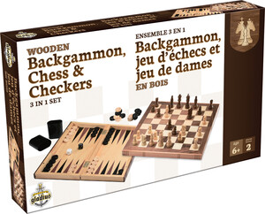 Gladius Jeux d'échecs, dame et backgammon bois 620373060632