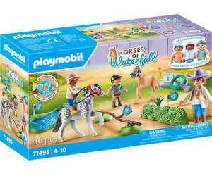 Playmobil Playmobil 71495 Cavaliers avec poneys et saut d'obstacles 4008789714954