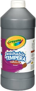 Crayola Peinture à tempera lavable noir 946 ml 071662003517
