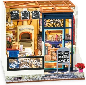 Robotime Mini maison à construire - Nancy's Bake Shop 6946785113143