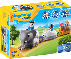 Playmobil Playmobil 70405 1.2.3 Train des animaux (février 2021) 4008789704054