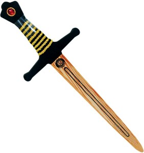 Liontouch Costume chevalier Woodylion épée noire/or (59.2 x 18.2 cm) 5707307510021