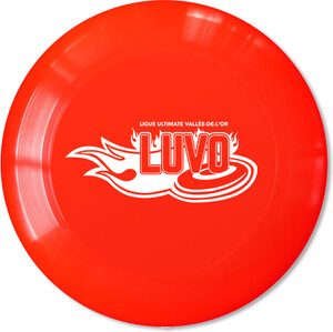 Ligue Ultimate Vallée-de-l'Or (LUVO) Disque Ultimate 175g rouge logo LUVO blanc 