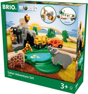 BRIO Brio Train en bois Circuit Reportage Safari 33960 7312350339604