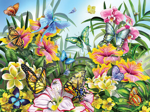 SunsOut Casse-tête 1000 Les couleurs du jardin, fleurs et papillons (Garden Colors) SunsOut 34928 796780349285