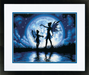 Dimensions PaintWorks Peinture à numéro Silhouettes crépusculaires fées 14x11" 91671 088677916718