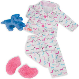 Poupées Our Generation Ensemble OG - pyjama Puppy pour poupée de 46 cm 062243306950