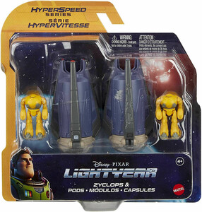 Mattel Lightyear - Vaisseau spatial Série HyperVitesse Zyclops et Capsules 194735069309