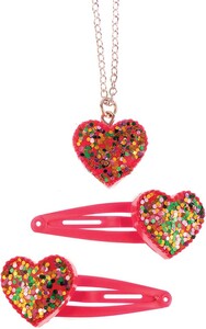 Creative Education Bijou Sparkle My Heart Snap Clips and Necklace 771877860744