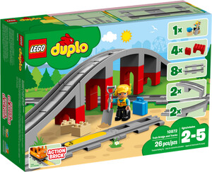LEGO LEGO 10872 Duplo Les rails et le pont du train 673419284004