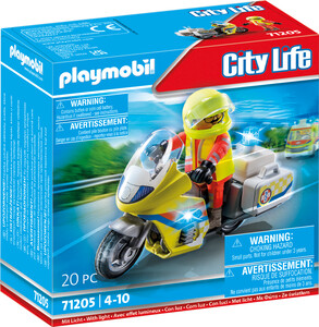 Playmobil Playmobil 71205 Urgentiste avec moto et effet lumineux 4008789712059