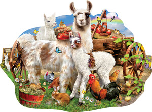 SunsOut Casse-tête 1000 silhouette - Ferme des lamas (Llama Farm) SunsOut 95077 796780950771